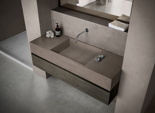 MSN BASIN 140 - Custom washbasin with pop-up waste