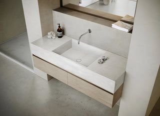 MSN BASIN 140 - Custom washbasin with pop-up waste