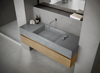 MSN BASIN 140 - Custom washbasin with pop-up waste