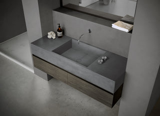 MSN BASIN 140 - Custom washbasin with pop-up waste