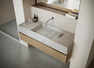 MSN BASIN 140 - Custom washbasin with pop-up waste