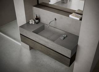 MSN BASIN 140 - Custom washbasin with pop-up waste