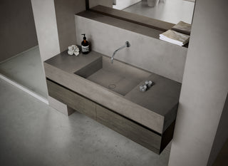 MSN BASIN 140 - Custom washbasin with pop-up waste