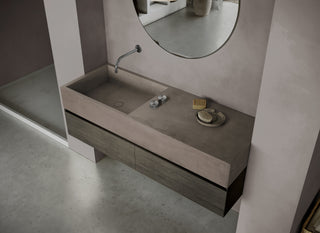 MSN BASIN 140 - Custom washbasin with pop-up waste