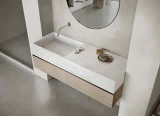 MSN BASIN 140 - Custom washbasin with pop-up waste