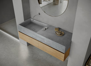 MSN BASIN 140 - Custom washbasin with pop-up waste