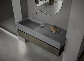 MSN BASIN 140 - Custom washbasin with pop-up waste