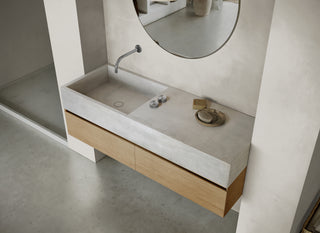 MSN BASIN 140 - Custom washbasin with pop-up waste
