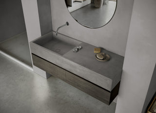 MSN BASIN 140 - Custom washbasin with pop-up waste
