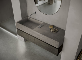 MSN BASIN 140 - Custom washbasin with pop-up waste