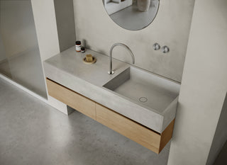 MSN BASIN 140 - Custom washbasin with pop-up waste