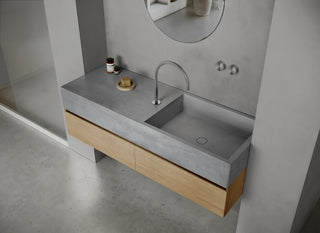 MSN BASIN 140 - Custom washbasin with pop-up waste