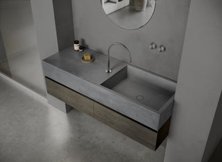 MSN BASIN 140 - Custom washbasin with pop-up waste