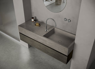MSN BASIN 140 - Custom washbasin with pop-up waste