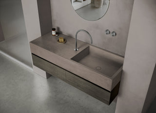 MSN BASIN 140 - Custom washbasin with pop-up waste