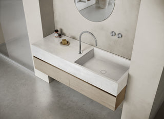 MSN BASIN 140 - Custom washbasin with pop-up waste