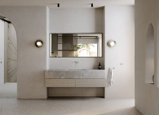 JP BASIN - Custom-made marble vanity basin - Beige