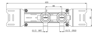 BOX11-VALVES - Teilweise eingebaute Heiß-/Kaltventile