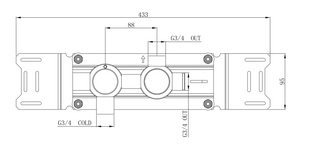 BOX14-V - Einbauteil für Thermostat und Ventil