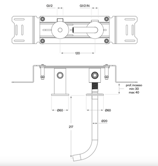 BOX verticale sensorkraan