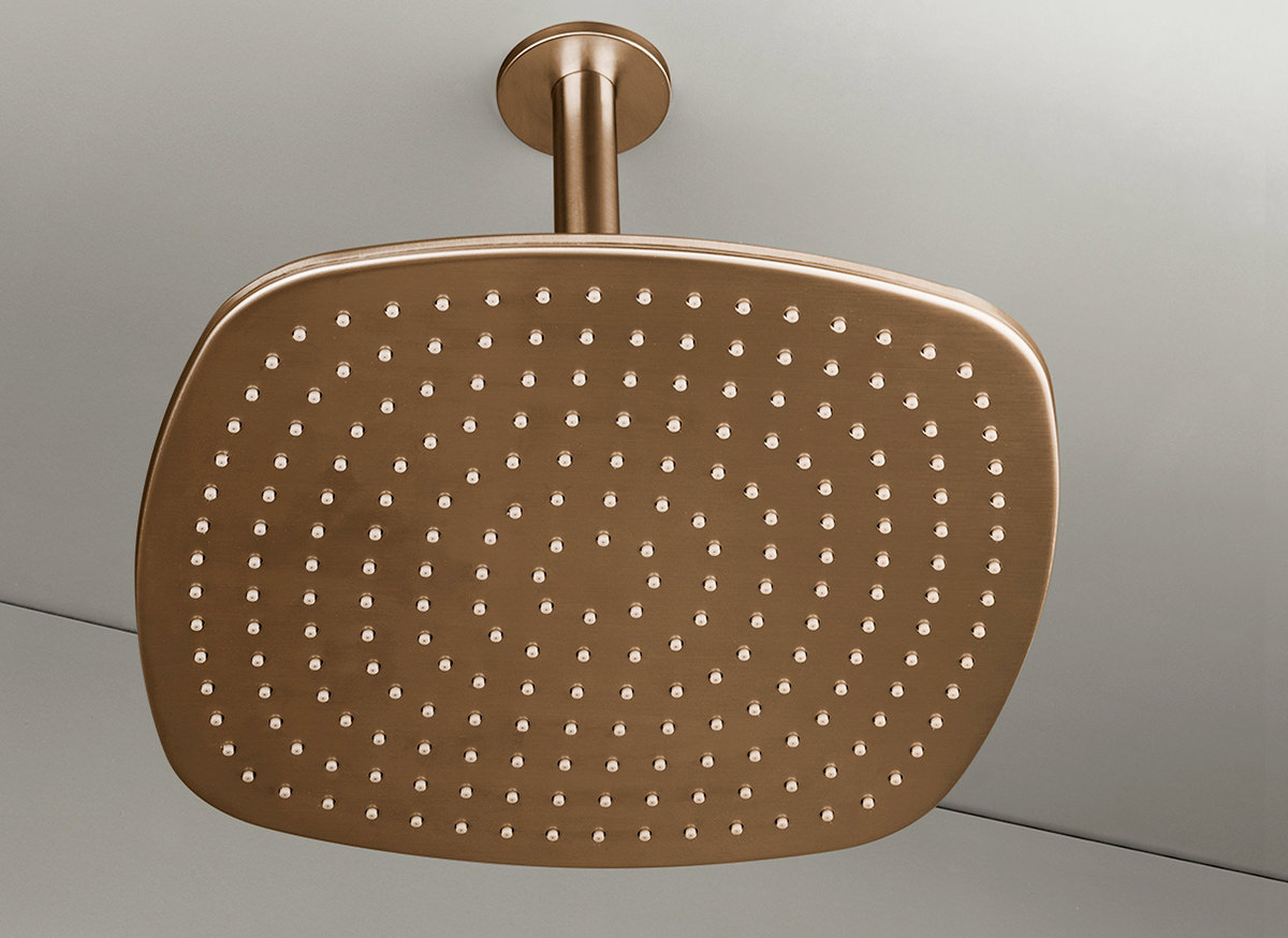 Cocoon Pb31 Ceiling Mounted Rain Shower Copper