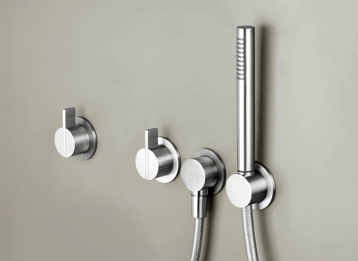 COCOON PB SET23 Wall mounted shower set - stainless steel