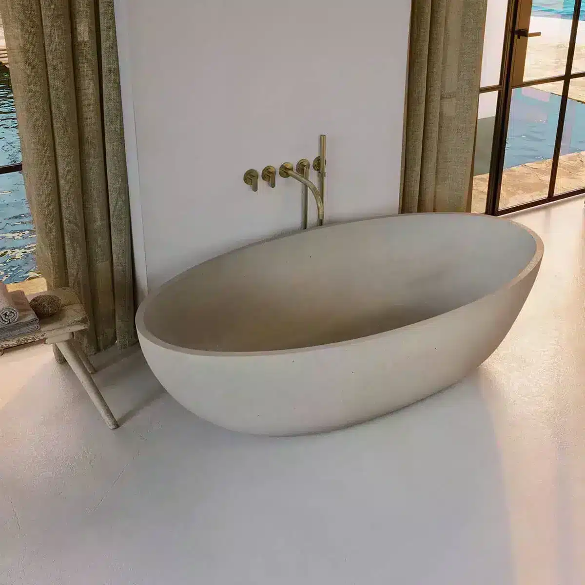  Natural stone bathtub